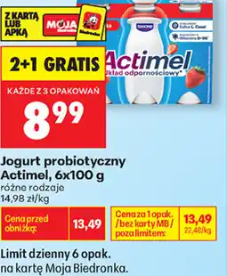 Biedronka Jogurt probiotyczny Actimel oferta