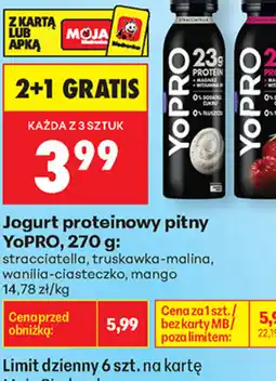 Biedronka Jogurt proteinowy pitny YoPRO oferta