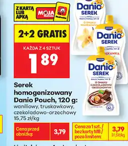 Biedronka Serek homogenizowany Danio Pouch oferta