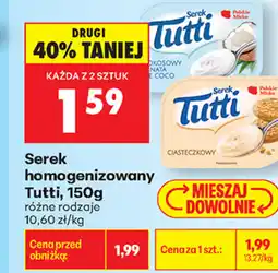 Biedronka Serek homogenizowany Tutti oferta
