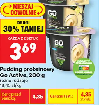 Biedronka Pudding proteinowy Go Active oferta
