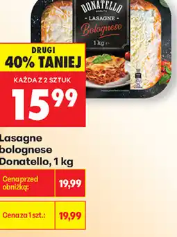 Biedronka Lasagne bolognese Donatello oferta