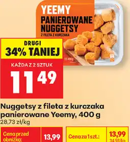 Biedronka Nuggetsy z fileta z kurczaka panierowane oferta