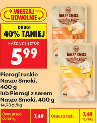 Biedronka Pierogi Nasze Smaki oferta
