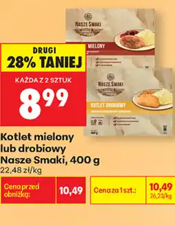 Biedronka Kotlet mielony lub drobiowy Nasze Smaki oferta