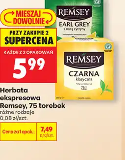 Biedronka Herbata ekspresowa Remsey oferta