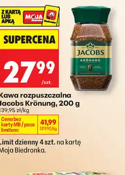 Biedronka Kawa rozpuszczalna Jacobs Krönung oferta