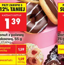 Biedronka Donut z polewą kakaową oferta