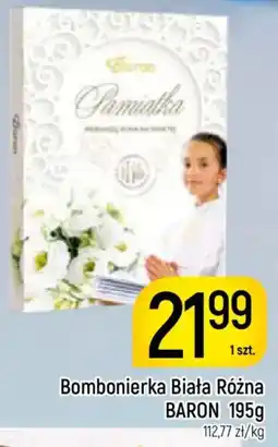 Delikatesy Piotruś Pan Bombonierka biała różna baron oferta