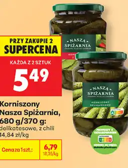 Biedronka Korniszony Nasza Spiżarnia oferta