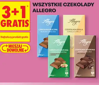 Biedronka Wszystkie czekolady Allegro oferta