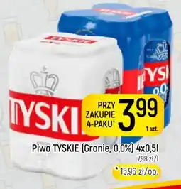 Delikatesy Piotruś Pan Piwo tyskie gronie, 0,0% oferta