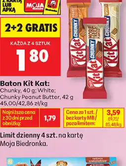 Biedronka Baton Kit Kat oferta