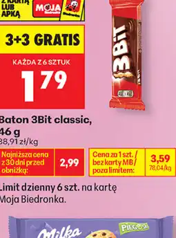 Biedronka Baton 3Bit classic oferta