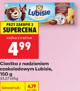 Biedronka Ciastka z nadzieniem czekoladowym Lubisie oferta