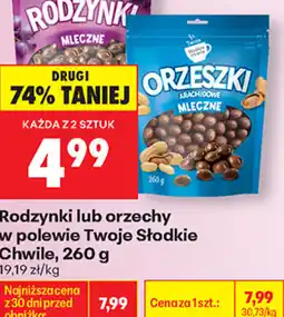 Biedronka Rodzynki lub orzechy w polewie Twoje Słodkie Chwile oferta