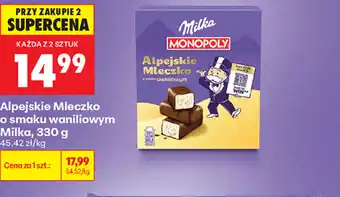 Biedronka Alpejskie Mleczko Milka oferta