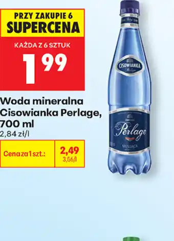 Biedronka Woda mineralna Cisowianka Perlage oferta