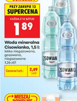 Biedronka Woda mineralna Cisowianka oferta