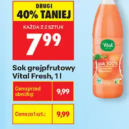 Biedronka Sok grejpfrutowy Vital Fresh oferta