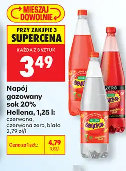 Biedronka Napój gazowany sok 20% Hellena oferta