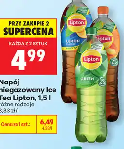 Biedronka Napój niegazowany Ice Tea Lipton oferta