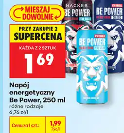 Biedronka Napój energetyczny Be Power oferta