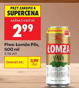 Biedronka Piwo Łomża Pils oferta
