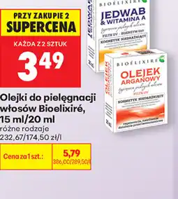 Biedronka Olejki do pielęgnacji włosów Bioelixire oferta