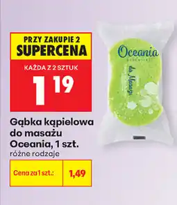 Biedronka Gąbka kąpielowa do masażu Oceania oferta