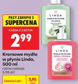 Biedronka Kremowe mydło w płynie Linda oferta