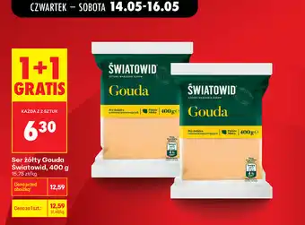 Biedronka Ser żółty Gouda Światowid oferta
