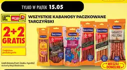 Biedronka Wszystkie kabanosy paczkowane Tarczyński oferta