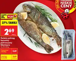 Biedronka Świeży pstrąg tęczowy patroszony Marinero oferta