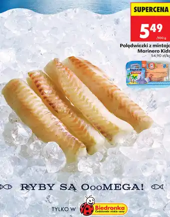 Biedronka Polędwiczki z mintaja Marinero Kids oferta