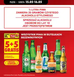 Biedronka WSZYSTKIE PIWA W BUTELKACH BEZZWROTNYCH oferta