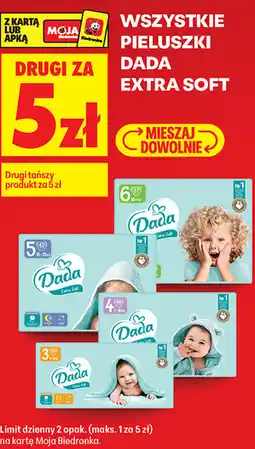 Biedronka Pieluszki Dada Extra Soft oferta