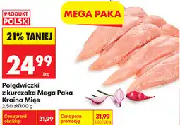 Biedronka Polędwiczki z kurczaka Mega Paka Kraina Mięs oferta