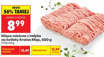 Biedronka Mięso mielone z indyka na kotlety Kraina Mięs oferta