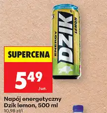 Biedronka Napój energetyczny Dzik lemon oferta