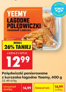 Biedronka Polędwiczki panierowane z kurczaka łagodne Yeemy oferta