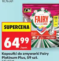 Biedronka Kapsułki do zmywarki Fairy Platinum Plus oferta