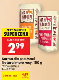 Biedronka Karma dla psa Maxi Natural małe rasy oferta