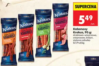 Biedronka Kabanosy Krakus, 95 g oferta