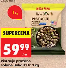 Biedronka Pistacje prażone solone BakaD'Or oferta