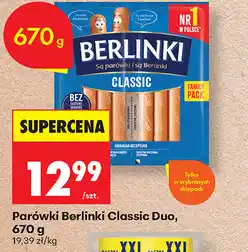 Biedronka Parówki Berlinki Classic Duo oferta