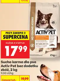 Biedronka Sucha karma dla psa Activ Pet bez dodatku zbóż oferta