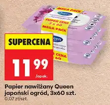 Biedronka Papier nawilżany Queen japoński ogród, 3x60 szt oferta