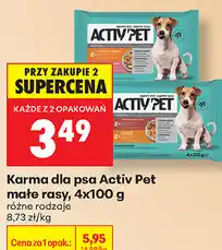 Biedronka Karma dla psa Activ Pet małe rasy oferta