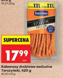 Biedronka Kabanosy drobiowe exclusive Tarczyński oferta
